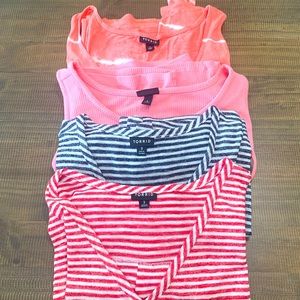 Lot of four Torrid plus size tank tops